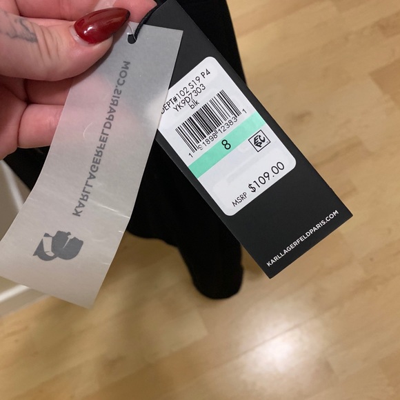 Karl Lagerfeld Chiffon Skirt black - Picture 3 of 3